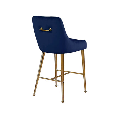 Owen Navy Velvet Stool, Set of 2
