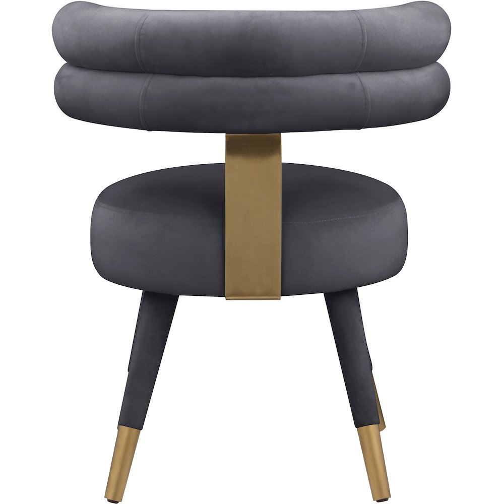 Fitzroy Grey Velvet Dining Chair, Set of 2