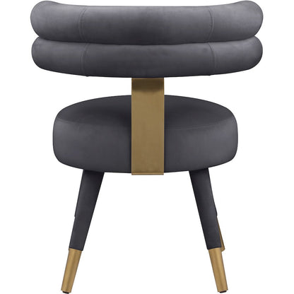 Fitzroy Grey Velvet Dining Chair, Set of 2