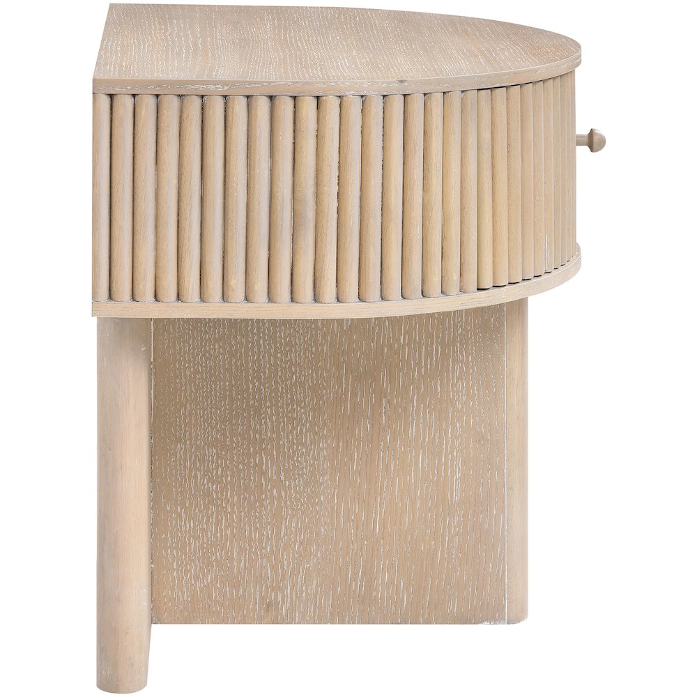 Cortland Natural Acacia Veneer And Solid Wood Night Stand