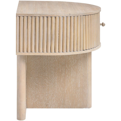 Cortland Natural Acacia Veneer And Solid Wood Night Stand