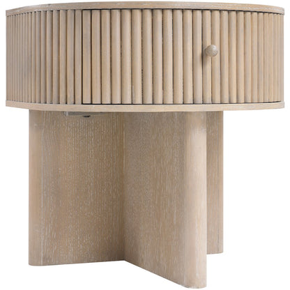 Cortland Natural Acacia Veneer And Solid Wood Night Stand