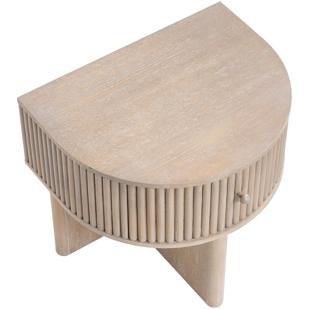 Cortland Natural Acacia Veneer And Solid Wood Night Stand