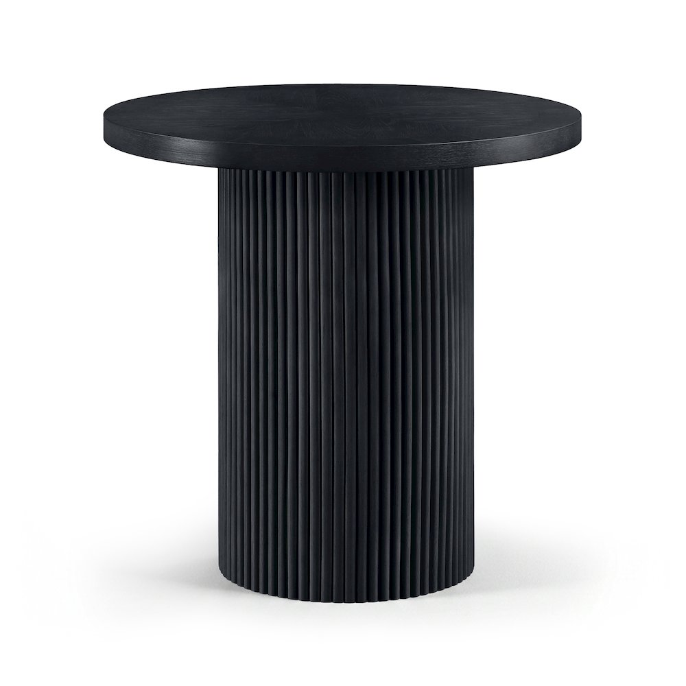 Belinda Black Oak Veneer And Solid Wood Counter Height Table