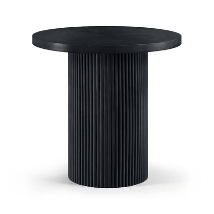Belinda Black Oak Veneer And Solid Wood Counter Height Table