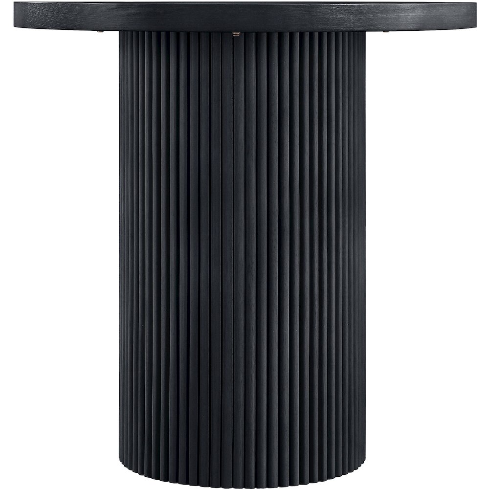 Belinda Black Oak Veneer And Solid Wood Counter Height Table