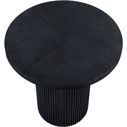Belinda Black Oak Veneer And Solid Wood Counter Height Table