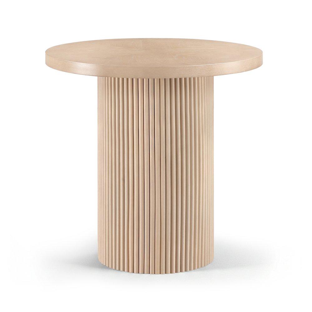 Belinda Natural Oak Veneer And Solid Wood Counter Height Table