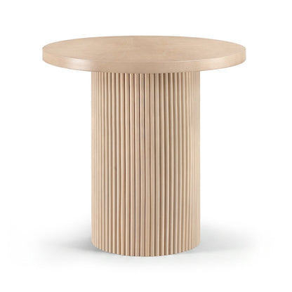 Belinda Natural Oak Veneer And Solid Wood Counter Height Table