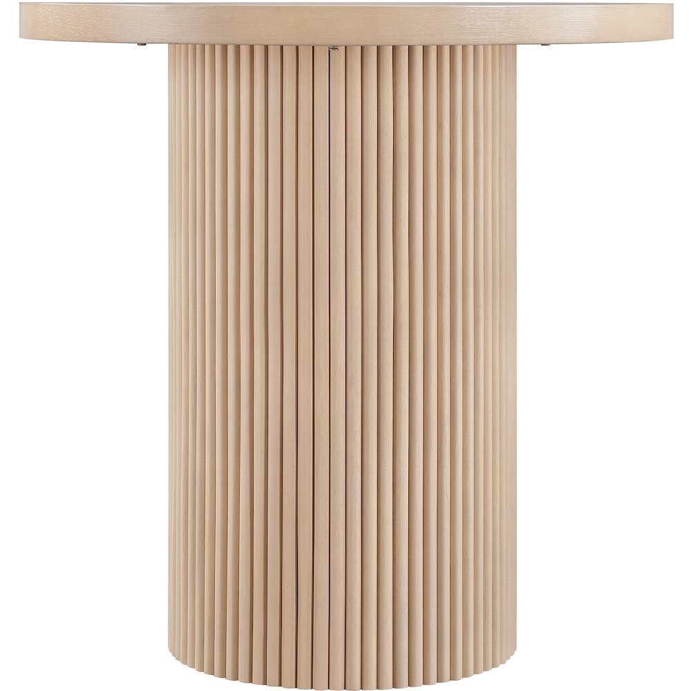 Belinda Natural Oak Veneer And Solid Wood Counter Height Table