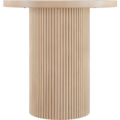 Belinda Natural Oak Veneer And Solid Wood Counter Height Table