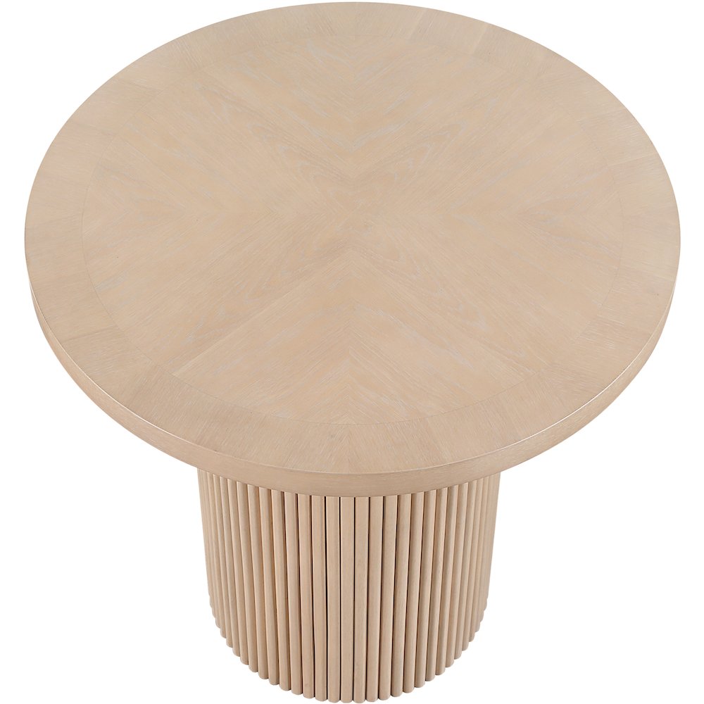 Belinda Natural Oak Veneer And Solid Wood Counter Height Table