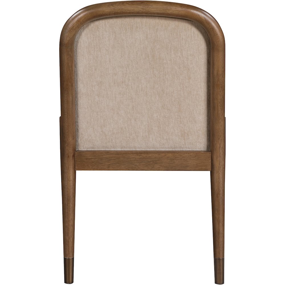 Cambria Beige Performance Fabric Upholstered Dining Arm Chair