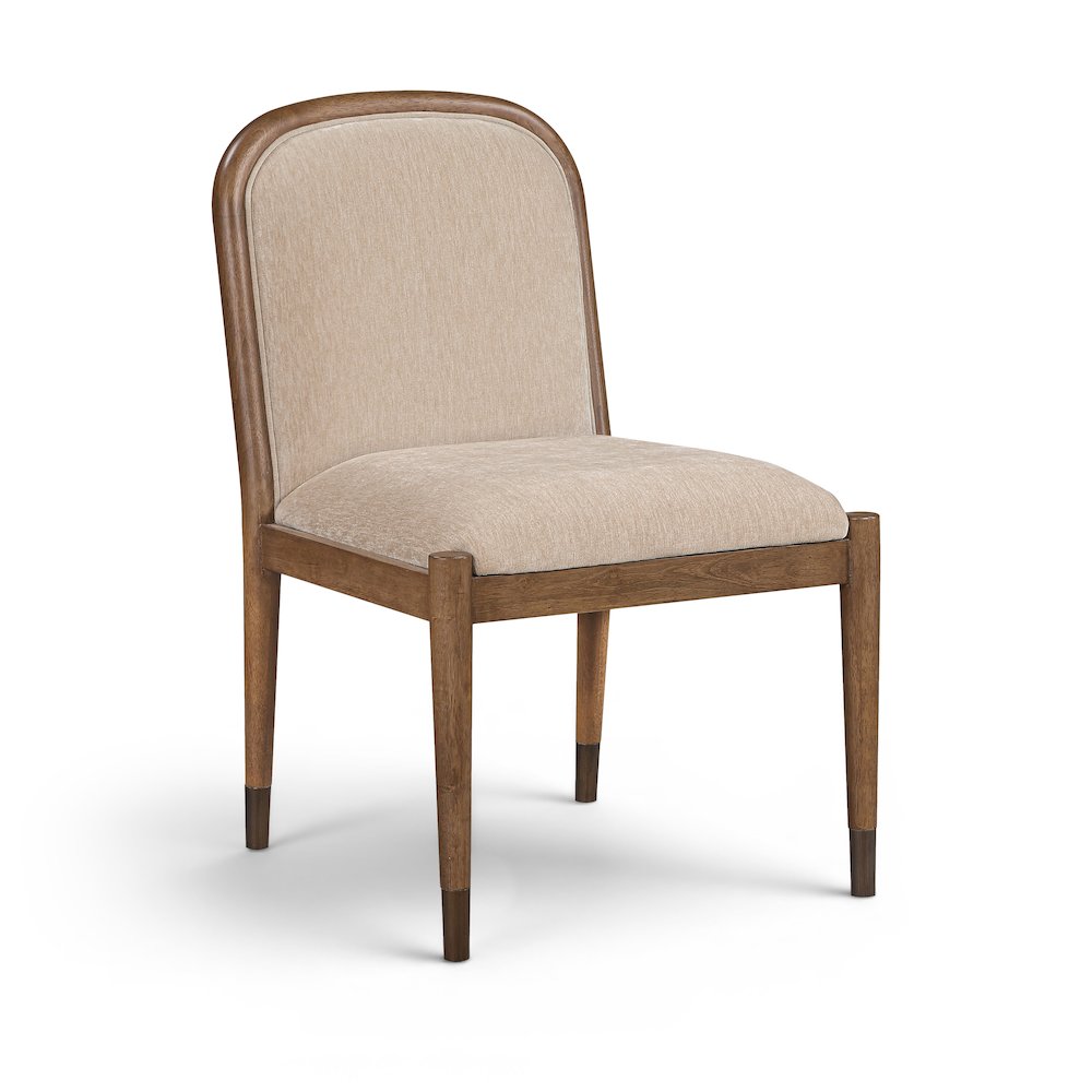 Cambria Beige Performance Fabric Upholstered Dining Side Chair, Set of 2