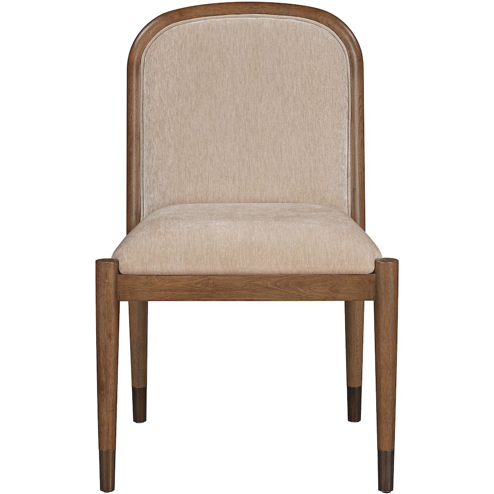 Cambria Beige Performance Fabric Upholstered Dining Side Chair, Set of 2