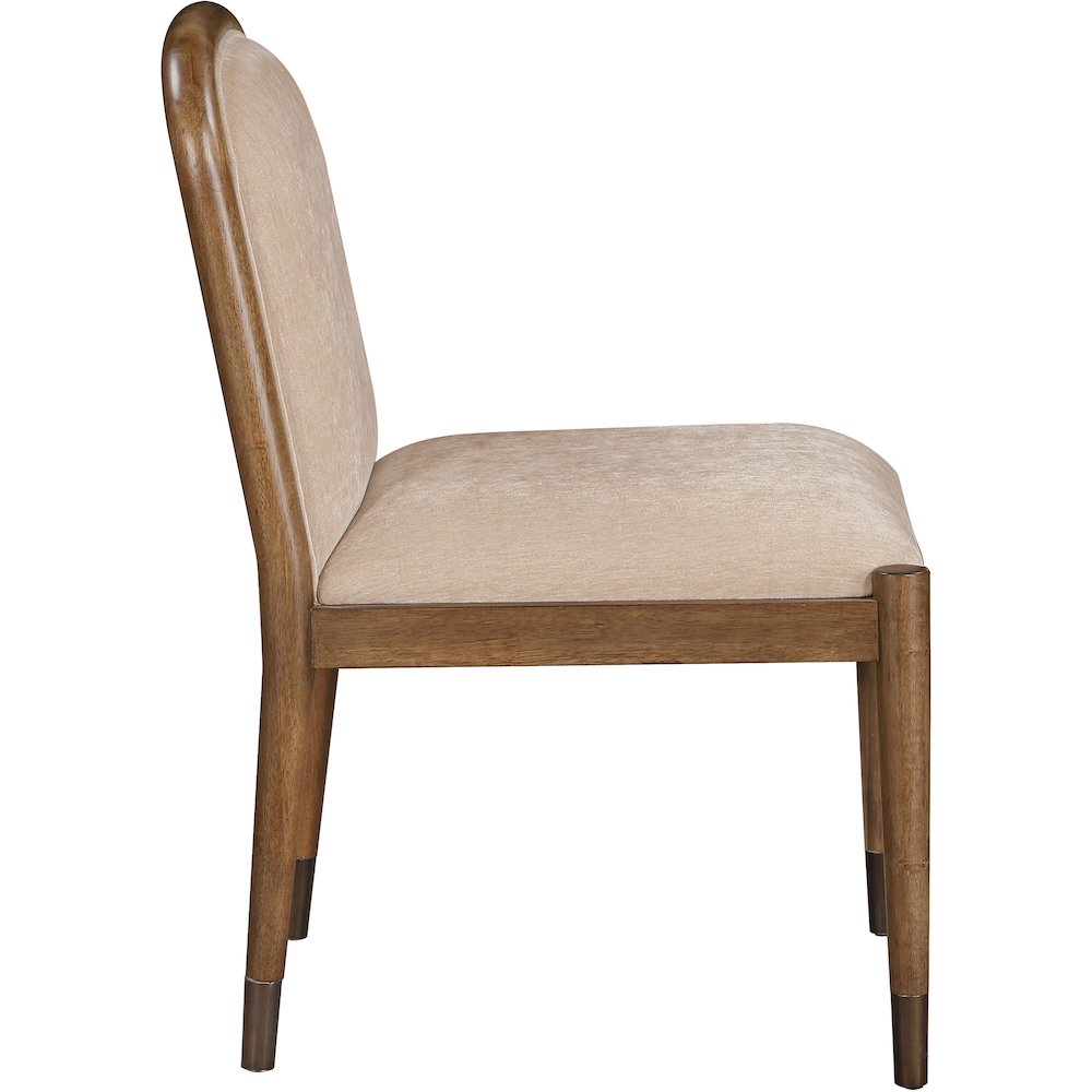 Cambria Beige Performance Fabric Upholstered Dining Side Chair, Set of 2