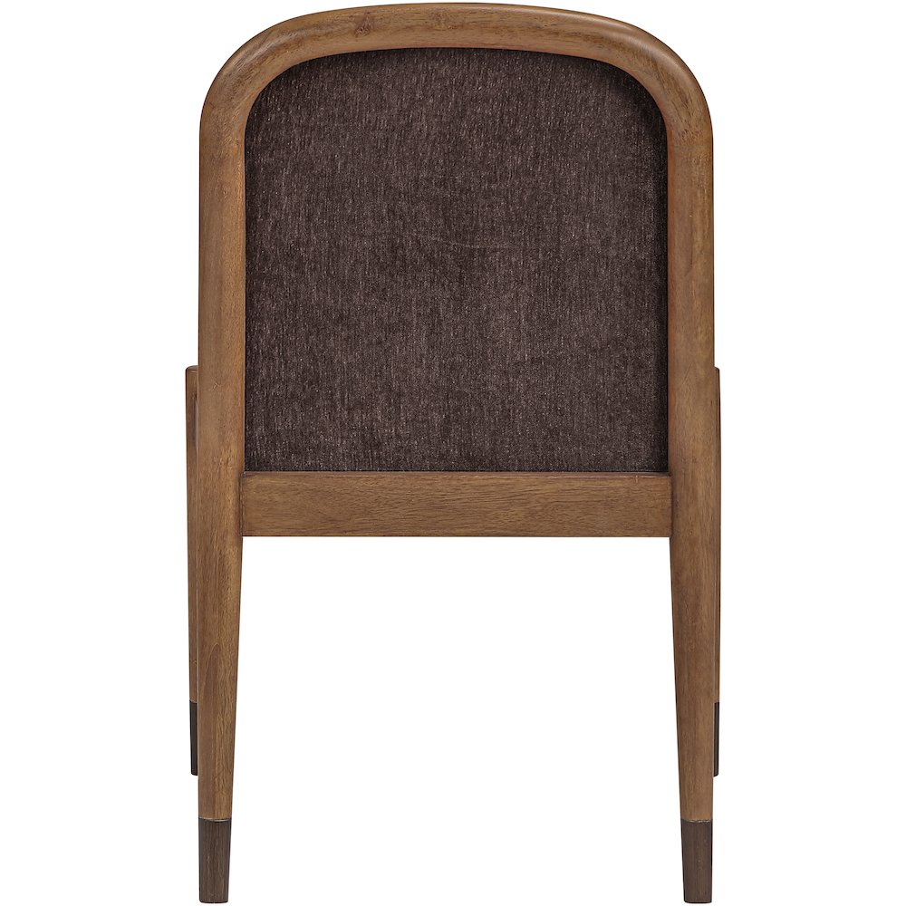 Cambria Brown Performance Fabric Upholstered Dining Side Chair, Set of 2