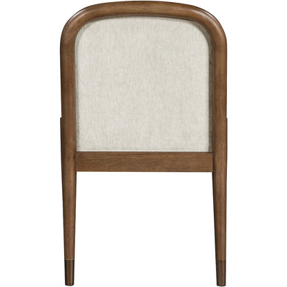 Cambria Cream Performance Fabric Upholstered Dining Arm Chair