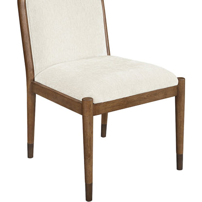 Cambria Cream Performance Fabric Upholstered Dining Side Chair, Set of 2