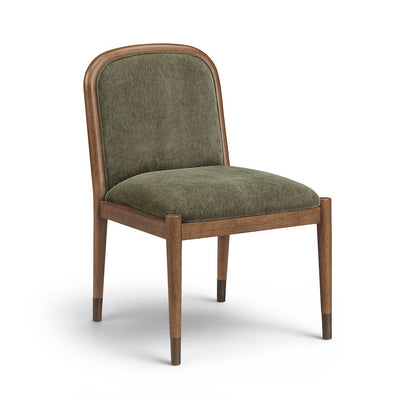Cambria Green Performance Fabric Upholstered Dining Side Chair, Set of 2