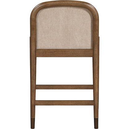 Cambria Beige Performance Fabric Upholstered Counter Stool