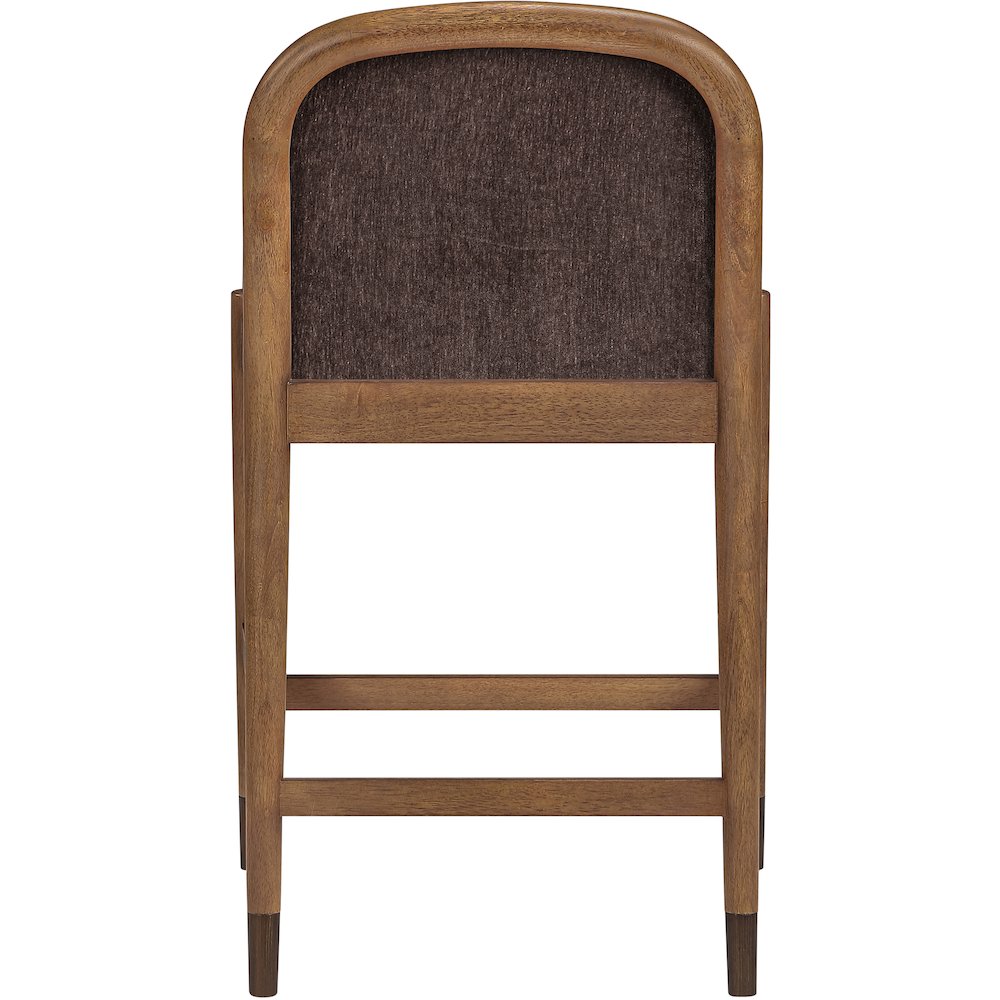 Cambria Brown Performance Fabric Upholstered Counter Stool