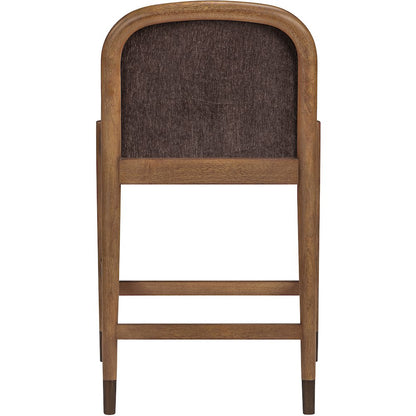 Cambria Brown Performance Fabric Upholstered Counter Stool