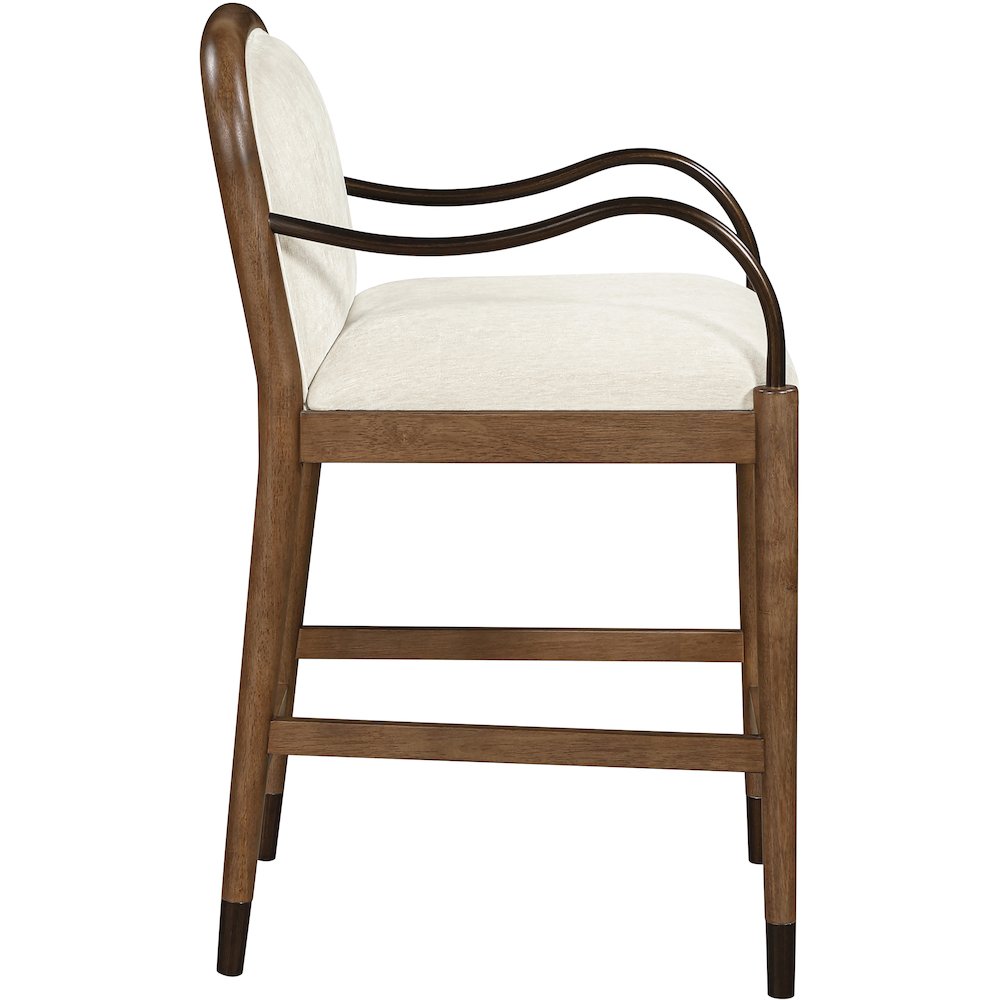 Cambria Cream Performance Fabric Upholstered Counter Stool