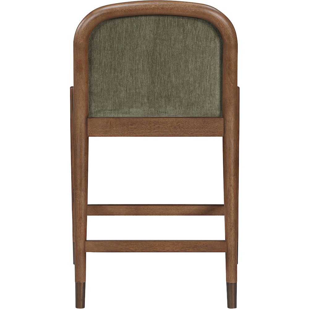 Cambria Green Performance Fabric Upholstered Counter Stool