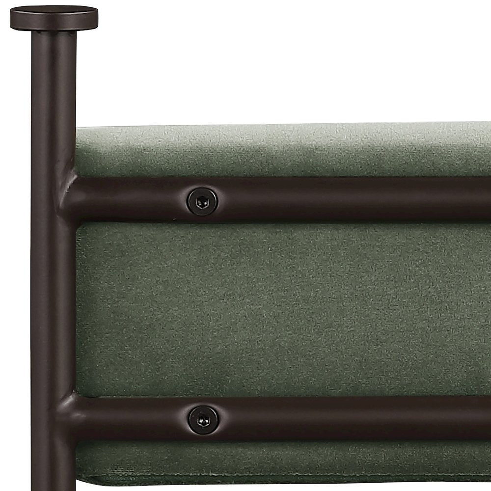Monarch Green Velvet Performance Fabric Upholstered Dining Chair, Set of 2
