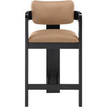 Sacha Tan Vegan Leather Upholstered Counter Stool