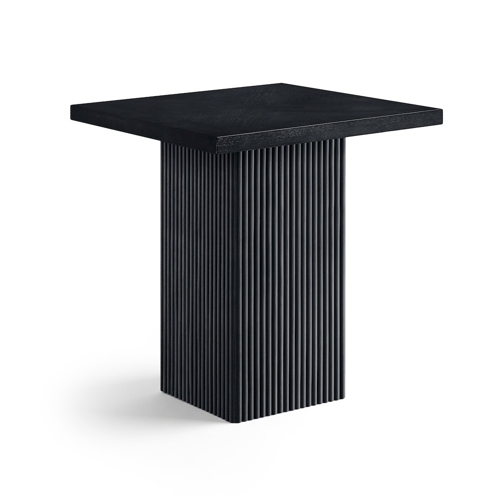 Belinda Black Oak Veneer And Solid Wood Counter Height Table
