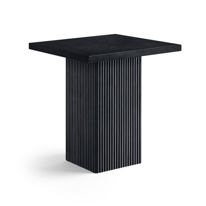 Belinda Black Oak Veneer And Solid Wood Counter Height Table
