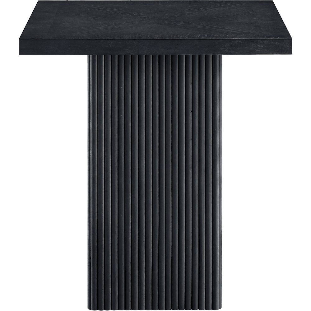 Belinda Black Oak Veneer And Solid Wood Counter Height Table