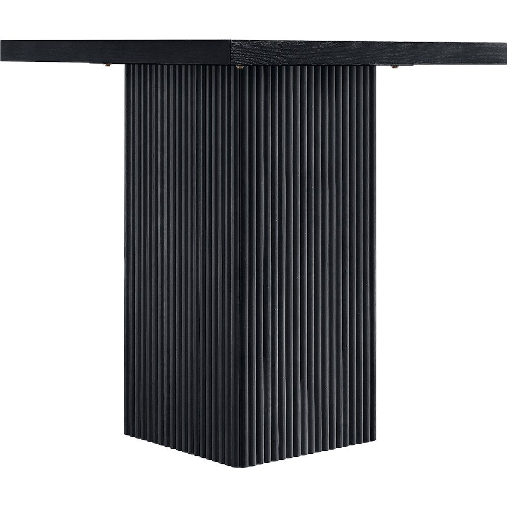 Belinda Black Oak Veneer And Solid Wood Counter Height Table