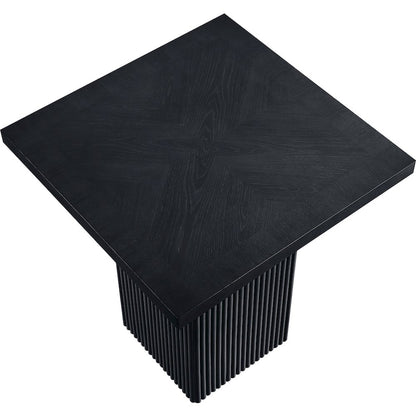 Belinda Black Oak Veneer And Solid Wood Counter Height Table