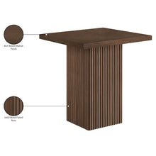 Belinda Brown Oak Veneer And Solid Wood Counter Height Table