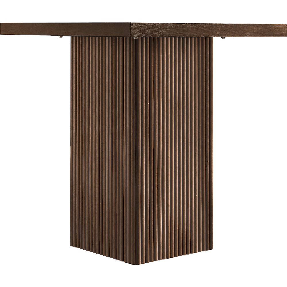 Belinda Brown Oak Veneer And Solid Wood Counter Height Table