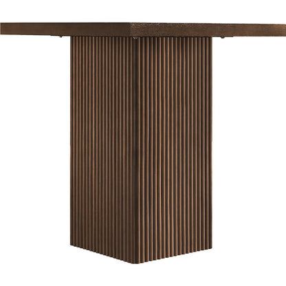 Belinda Brown Oak Veneer And Solid Wood Counter Height Table