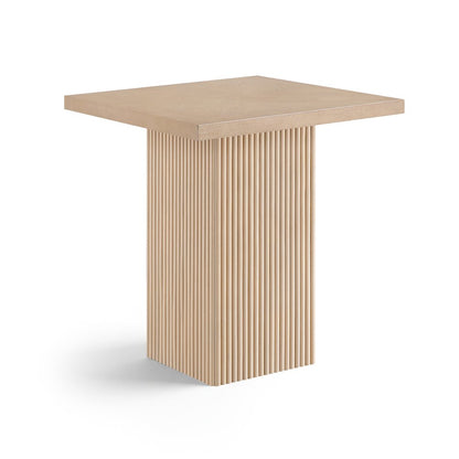 Belinda Natural Oak Veneer And Solid Wood Counter Height Table