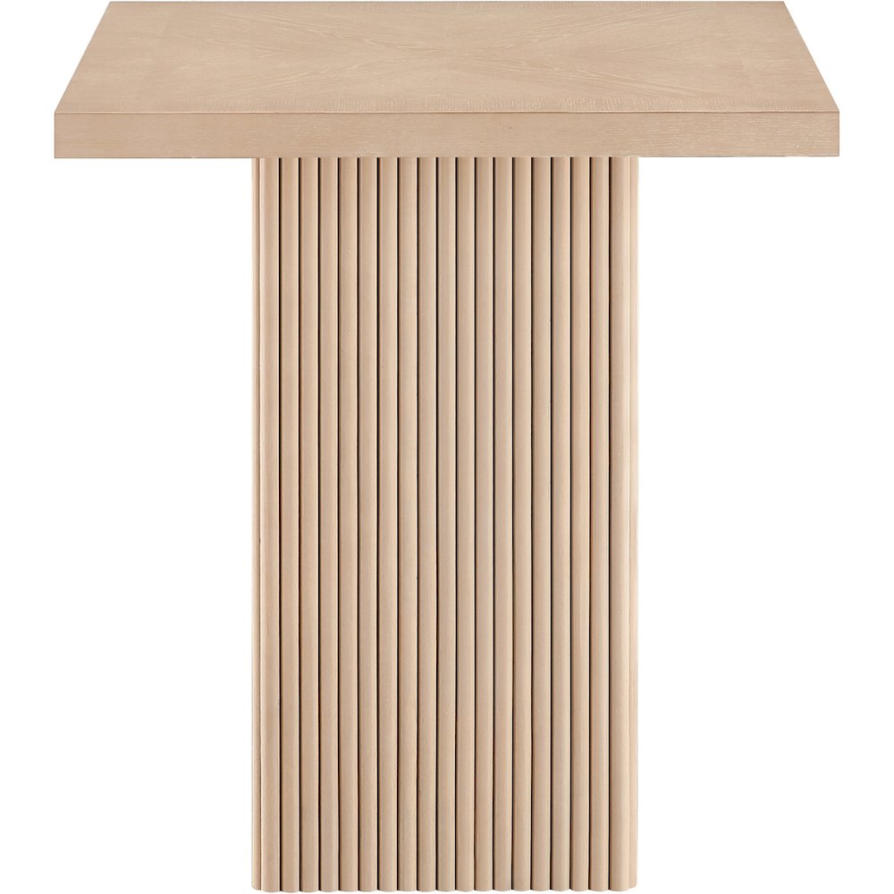 Belinda Natural Oak Veneer And Solid Wood Counter Height Table