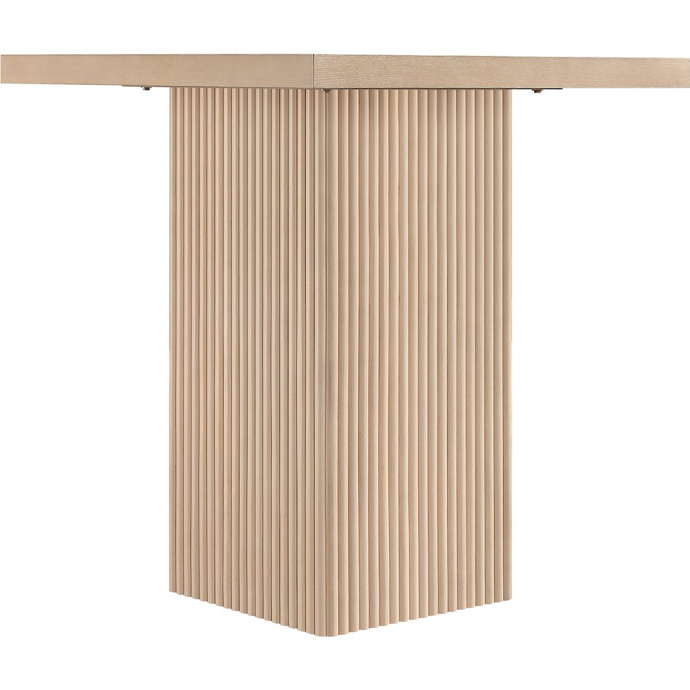 Belinda Natural Oak Veneer And Solid Wood Counter Height Table