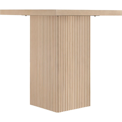 Belinda Natural Oak Veneer And Solid Wood Counter Height Table