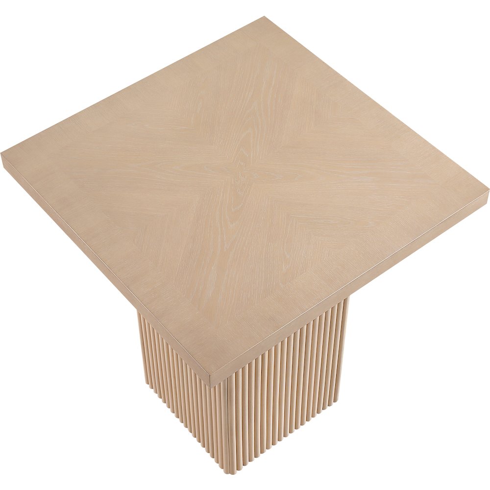 Belinda Natural Oak Veneer And Solid Wood Counter Height Table