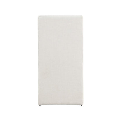 Benson Cream Linen Textured Fabric Dining Chair, Set of 2
