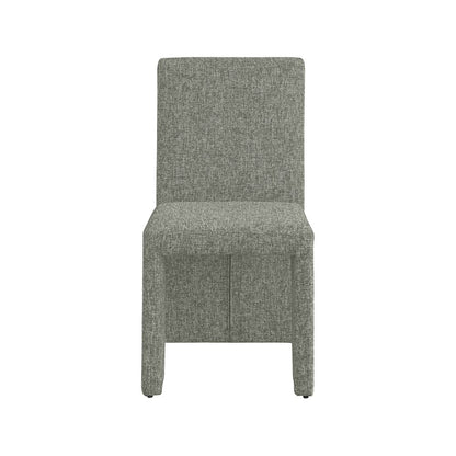 Benson Green Linen Textured Fabric Dining Chair, Set of 2