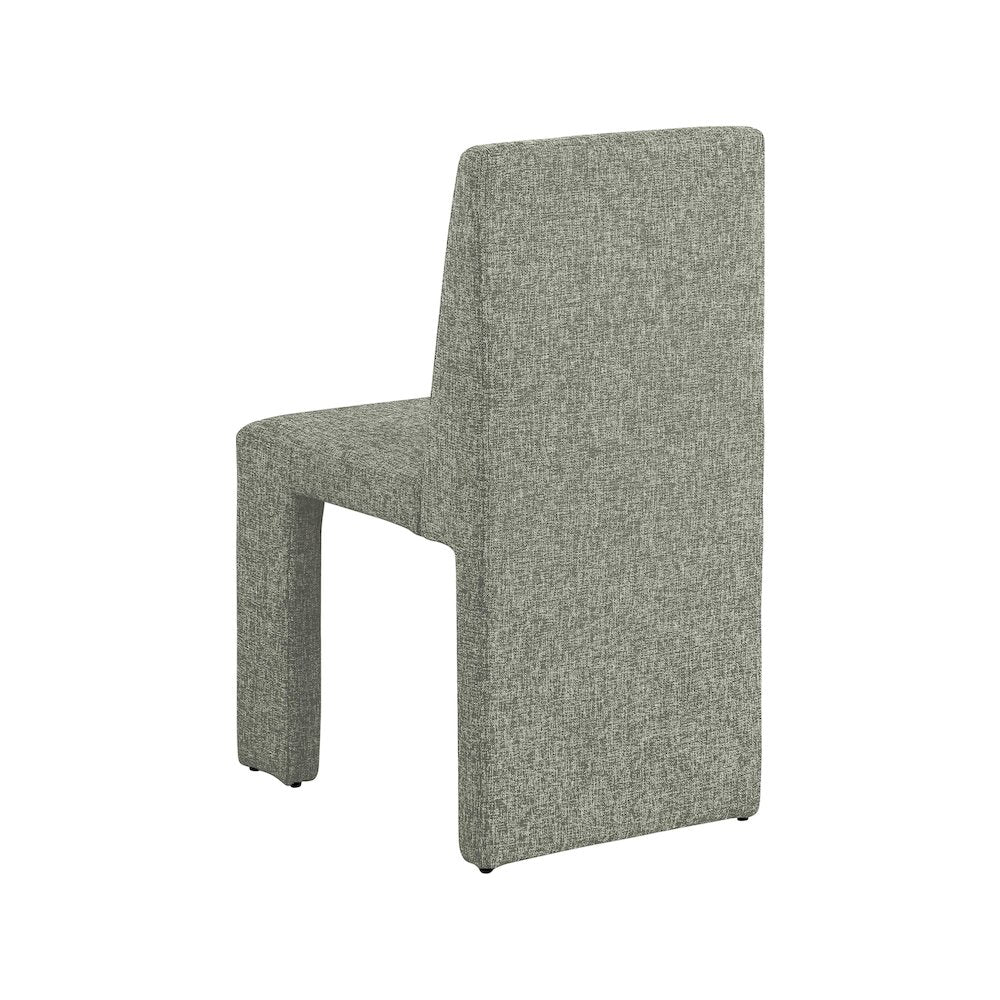 Benson Green Linen Textured Fabric Dining Chair, Set of 2