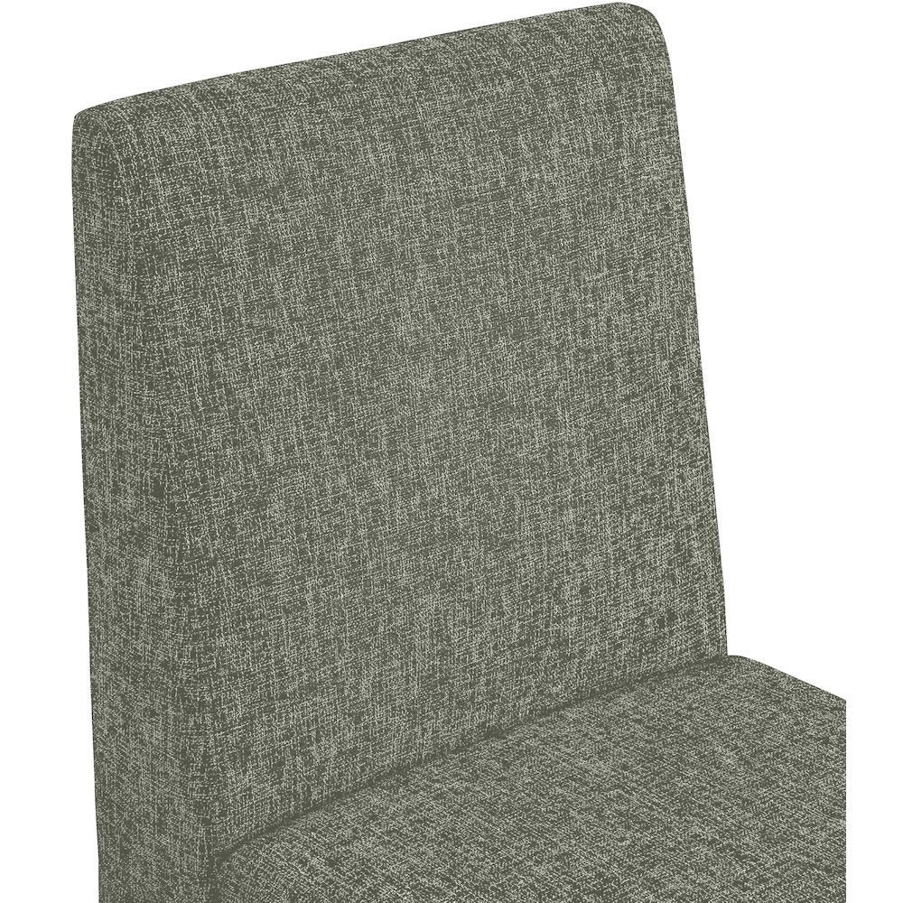 Benson Green Linen Textured Fabric Dining Chair, Set of 2