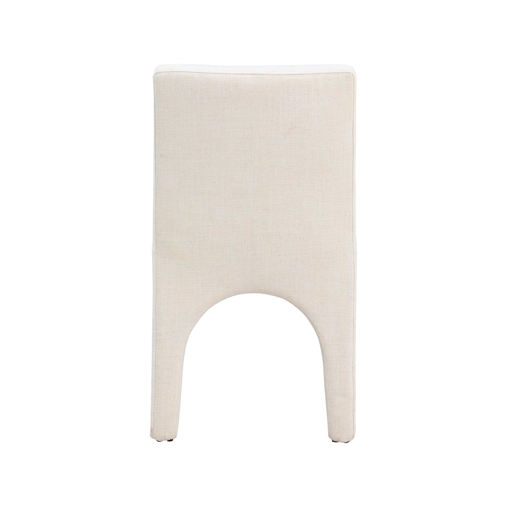 Gramercy Beige Linen Textured Fabric Dining Chair, Set of 2