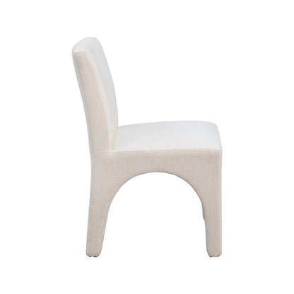 Gramercy Beige Linen Textured Fabric Dining Chair, Set of 2